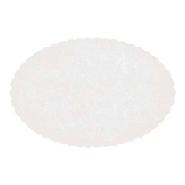 Hoffmaster Pec 6 X 9 In. Oval Scalloped Doilies, White, 2000Pk 327133  (PEC)